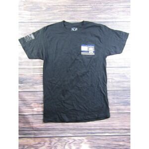 Howitzer Patriot Mens Size Medium Black T Shirt Military Veteran Honor Respect